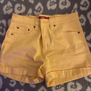 Dickies Brand Yellow Jean Shorts